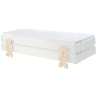 Möbelix Stapelbett + Lattenrost 90x200 Cm Modulo Kiefer Massiv/weiß Angebot