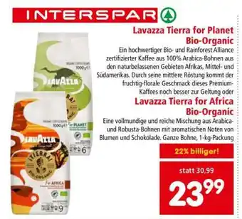 Interspar Lavazza Tierra for Africa Bio-Organic Angebot