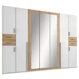 Möbelix Drehtürenschrank Mit Spiegel + Laden B: 313 cm Vegas, Weiß Angebot