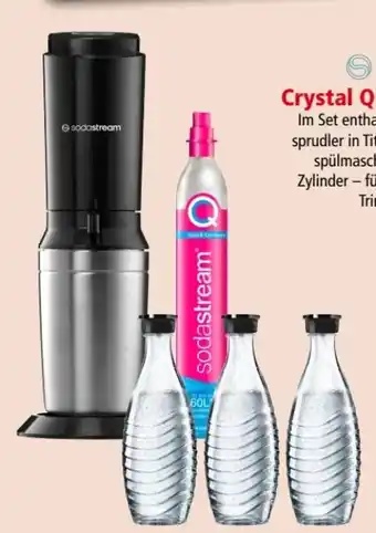 Interspar Sodastream Wassersprudler Crystal QC titan Angebot