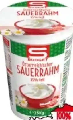 Spar S Budget Sauerrahm Angebot