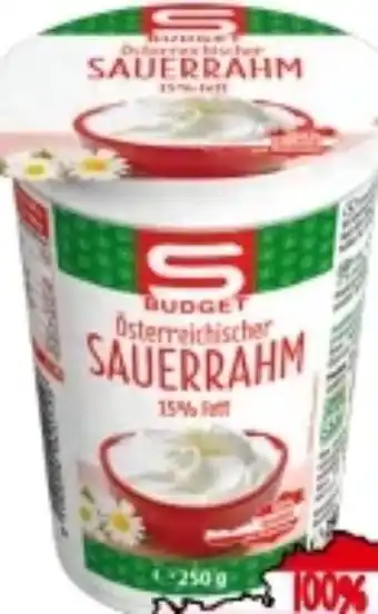Spar S Budget Sauerrahm Angebot