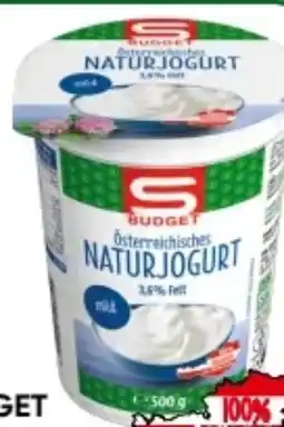 Spar S Budget Naturjogurt Angebot