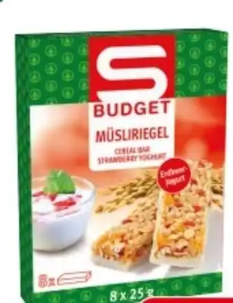 Spar S Budget Müsliriegel Angebot