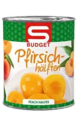 Spar S Budget Pfirsichhälften Angebot