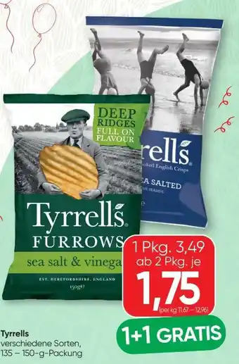 SPAR Gourmet Tyrrells Chips Angebot