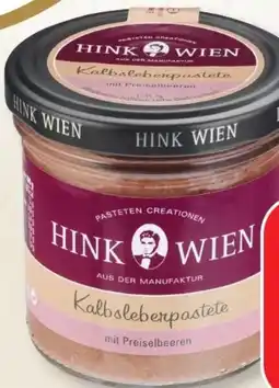 SPAR Gourmet Hink Wien Kalbsleberpastete Preiselbeere Angebot