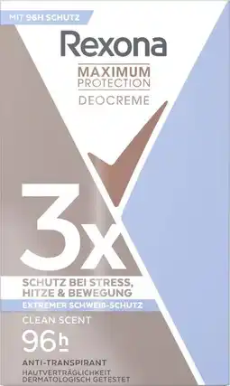 dm Rexona Maximum Protection Deocreme Angebot