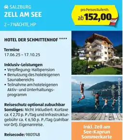 Hofer Zell am see hotel der schmittenhof Angebot
