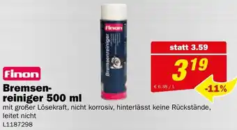 Bauring Finon Bremsen- reiniger Angebot