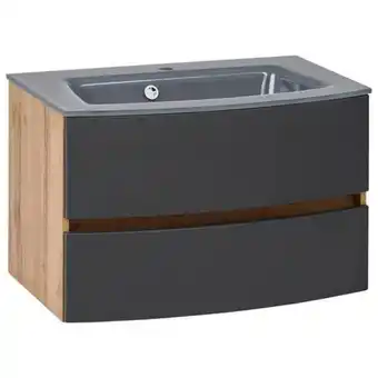 Möbelix Waschbecken mit Unterschrank Kopenhagen B: 80 cm Grau Angebot