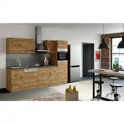 Möbelix Küchenzeile Sorrento Ohne Geräte Ca. 270 Cm Eichefarben Angebot
