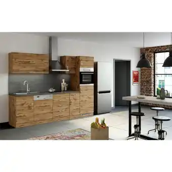 Möbelix Küchenzeile Sorrento Ohne Geräte Ca. 270 Cm Eichefarben Angebot