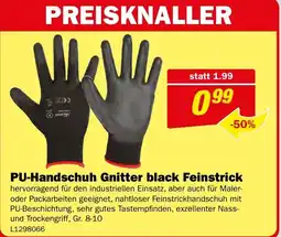 Bauring PU-Handschuh Gnitter black Feinstrick Angebot