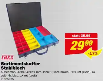 Bauring Raxx Sortimentskoffer Stahlblech Angebot