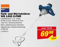 Bauring Farb- und Mörtelrührer WB 1400 E-FMR Angebot