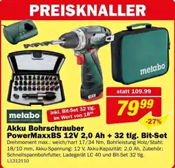 Bauring Metabo PowerMaxxBS Angebot