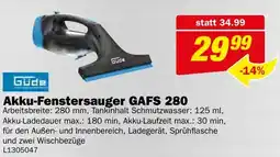 Bauring Gude Akku-Fenstersauger GAFS 280 Angebot