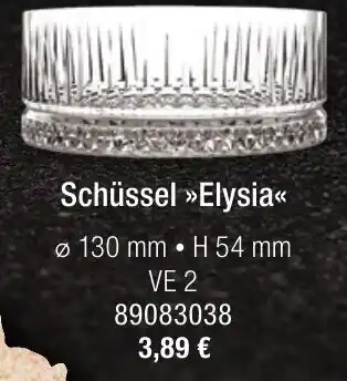 Landmarkt Schüssel Elysia Angebot