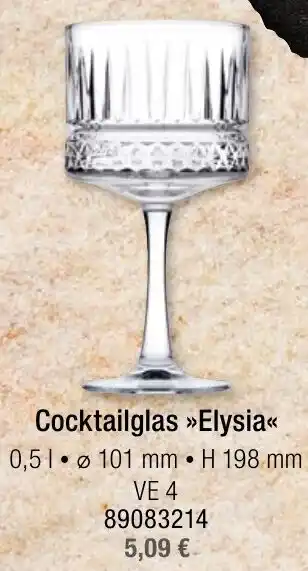 Landmarkt Cocktailglas Elysia Angebot