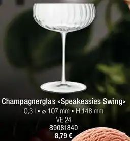 Landmarkt Champagnerglas Speakeasies Swing Angebot