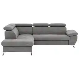 Möbelix Ecksofa mit Schlaffunktion Gisele und Bettkasten Grau Angebot