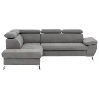 Möbelix Ecksofa mit Schlaffunktion Gisele und Bettkasten Grau Angebot