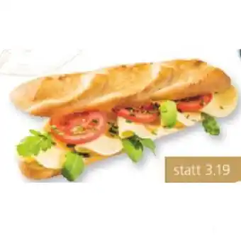 SPAR Gourmet Halbbaguette mit Tomate & Mozzarella SPAR Gourmet Angebot