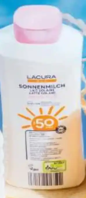Hofer Lacura Sonnenmilch Sensitive LSF 50 Angebot