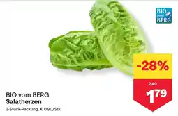 MPreis BIO vom BERG Salatherzen Angebot