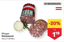 MPreis Pfluger Presswurst Angebot