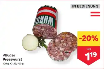 MPreis Pfluger Presswurst Angebot