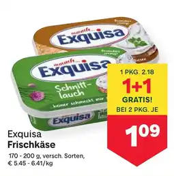 MPreis Exquisa Frischkäse Angebot