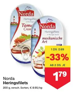 MPreis Norda Heringsfilets Angebot
