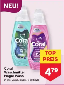 MPreis Coral Waschmittel Magic Wash Angebot