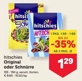 MPreis Hitschies Original oder Schnürre Angebot