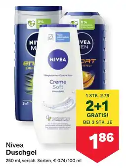 MPreis Nivea Duschgel Angebot