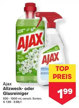 MPreis Ajax Allzweck- oder Glasreiniger Angebot