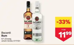 MPreis Bacardi Rum Angebot