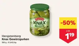 MPreis Hengstenberg Knax Gewürzgurken Angebot