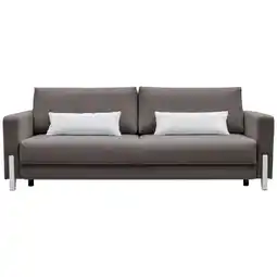 Möbelix 3-Sitzer-Sofa mit Schlaffunkt. Lilli mit Kissen Grau Angebot