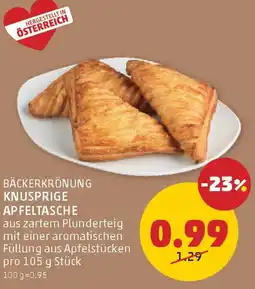 PENNY Bäckerkrönung knusprige apfeltasche Angebot