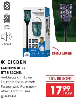 Libro Bigben lautsprecher bt18 fackel Angebot