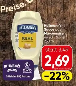 Spar Hellmann's Sauce oder Mayonnaise Angebot