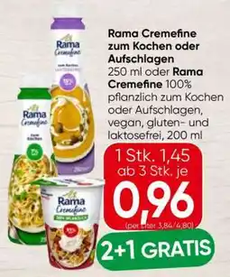 Spar Rama Cremefine zum Kochen oder Aufschlagen Angebot