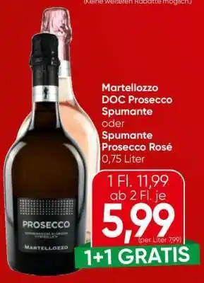 Spar Martellozzo DOC Prosecco Spumante oder Spumante Prosecco Rosé Angebot