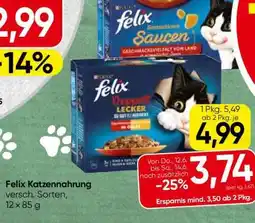 Spar Felix Katzennahrung Angebot
