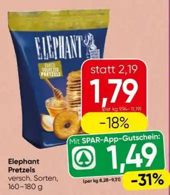 Spar ELEPHANT PRETZELS Angebot