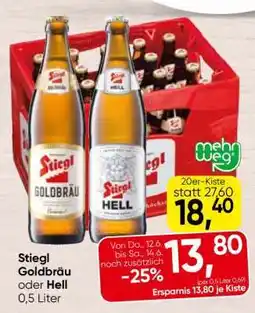 Spar Stiegl Goldbräu oder Hell Angebot