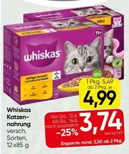 Spar Whiskas Katzennahrung Angebot